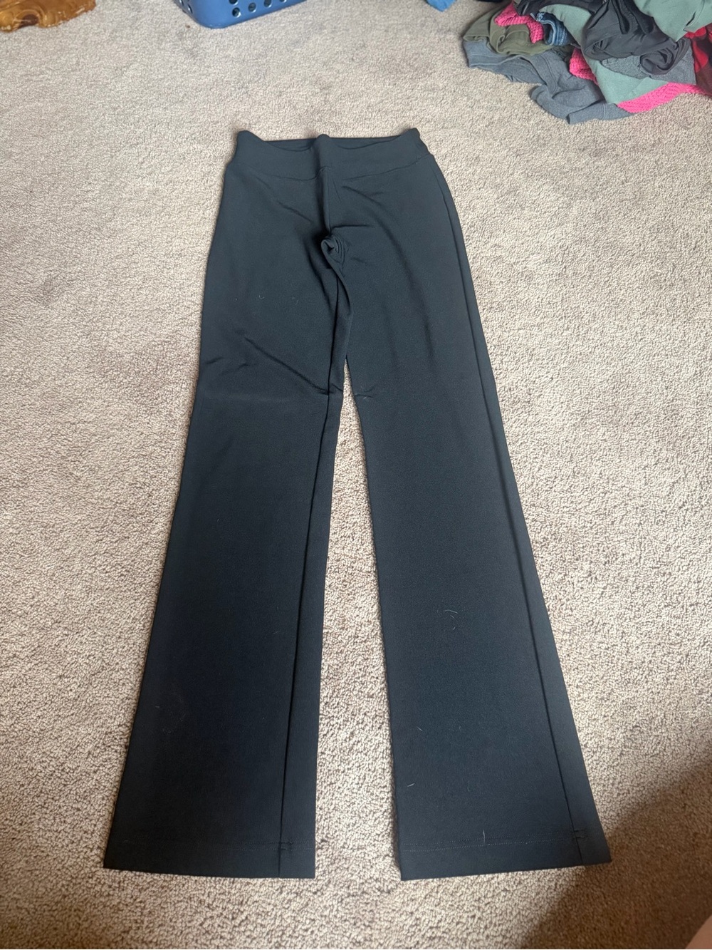 Boston Proper Black Boot-Cut Ponte Pants